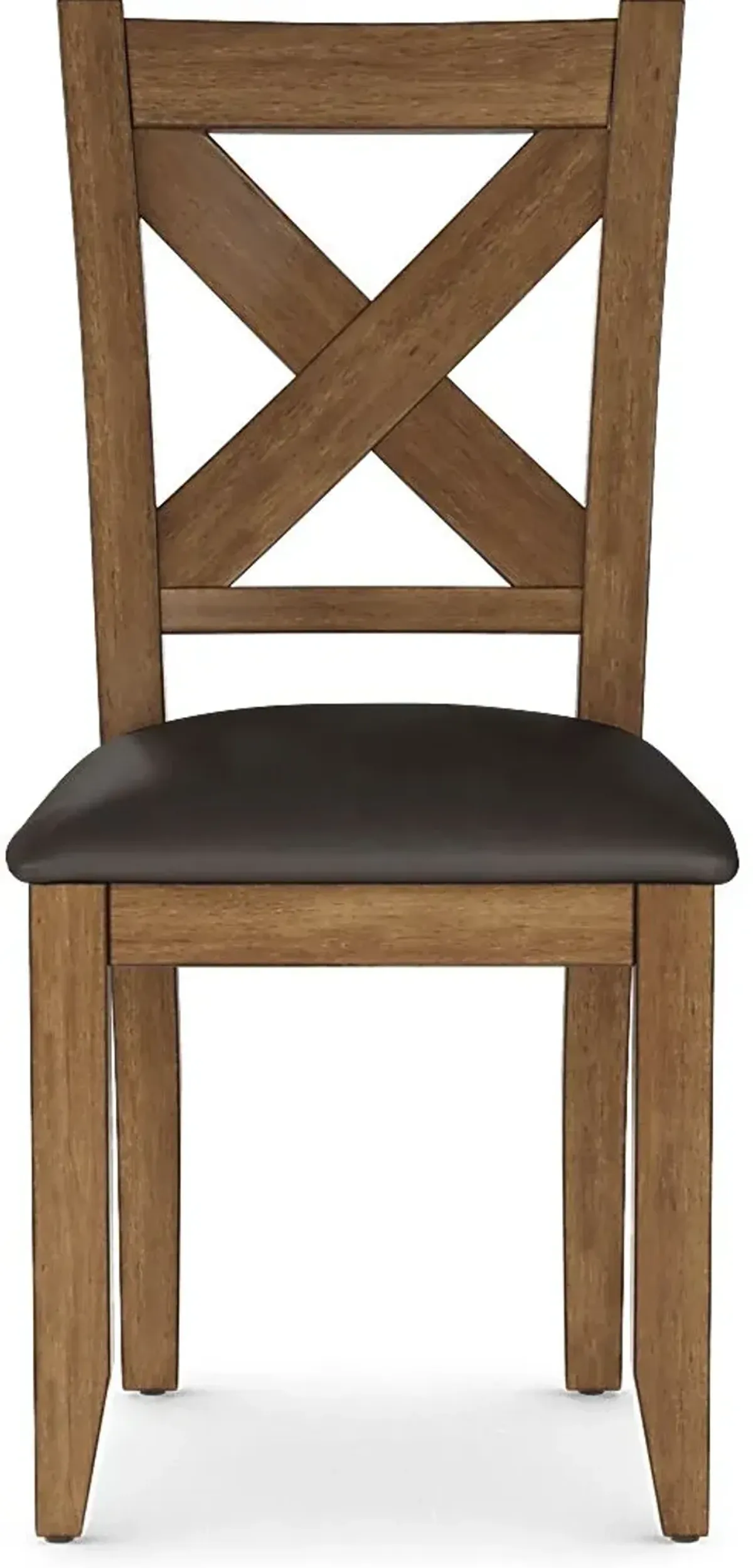 Acorn Cottage Brown 5 Pc Dining Room with X-Back Chairs