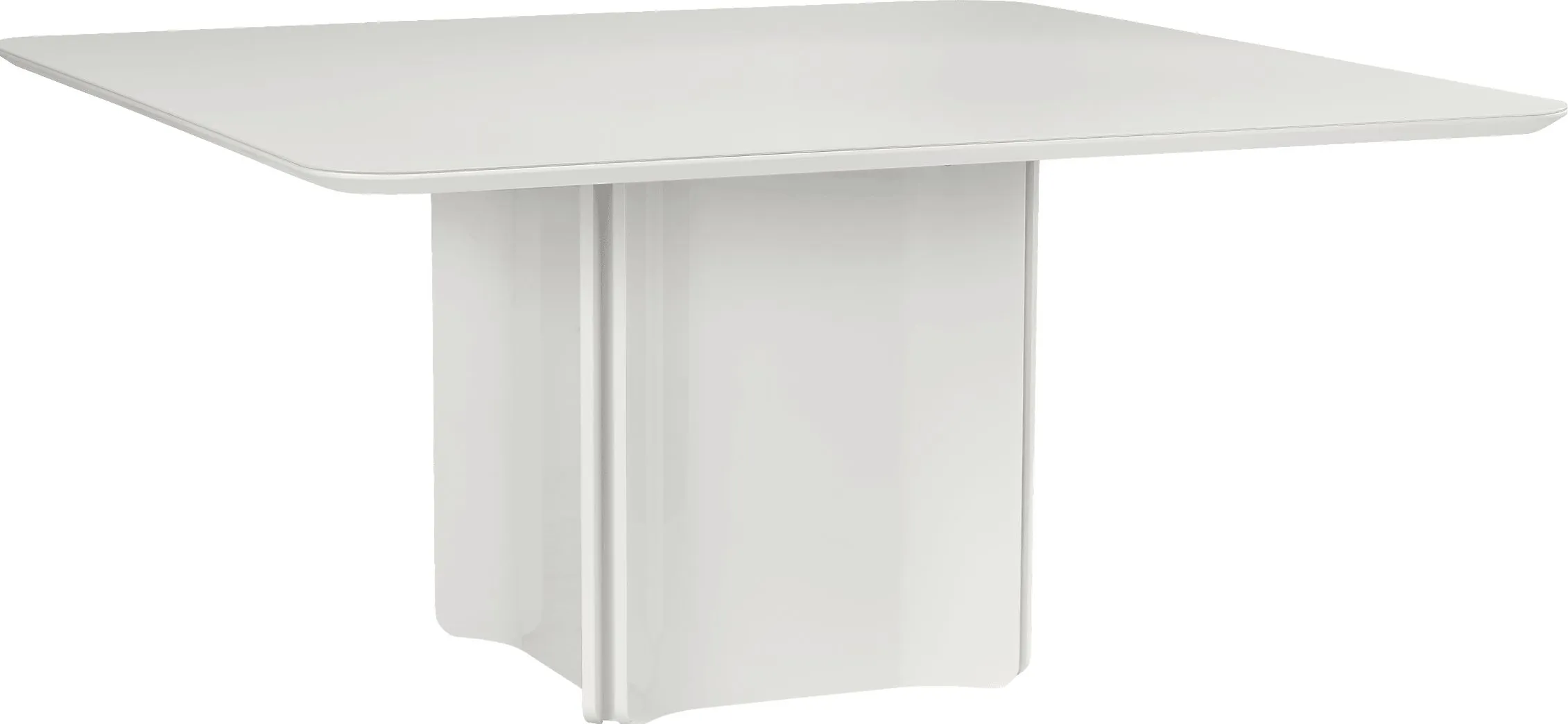 Tobian White Square Dining Table