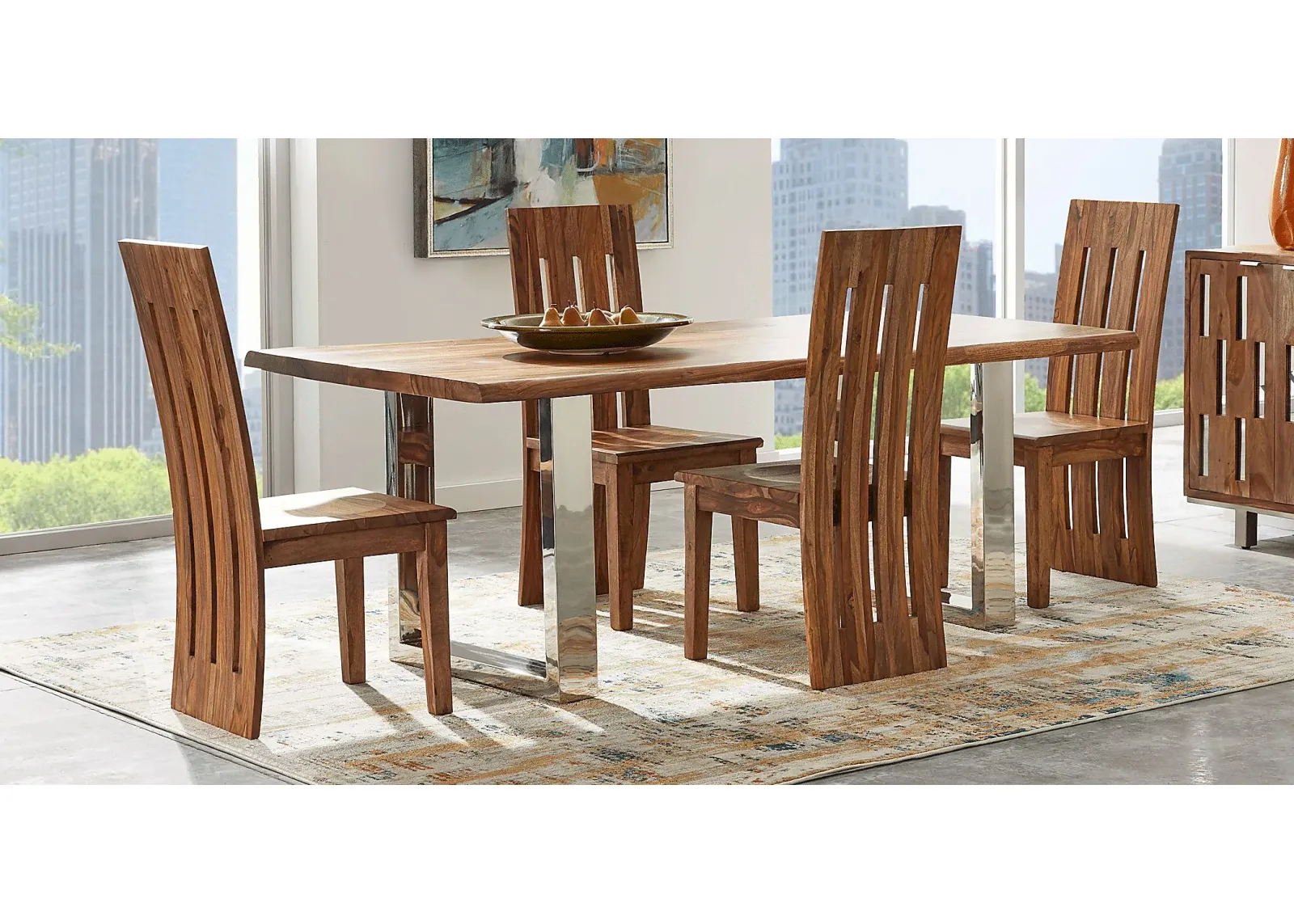 Bellac Point Nutmeg 5 Pc Dining Set