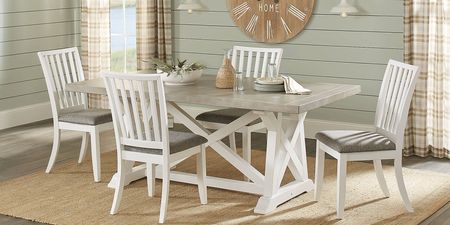 Hilton Head White Trestle Dining Table