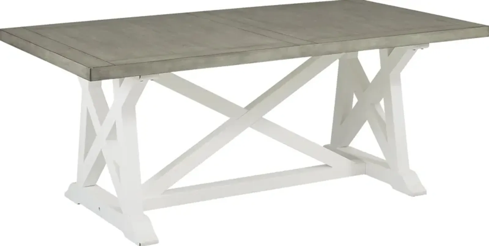 Hilton Head White Trestle Dining Table