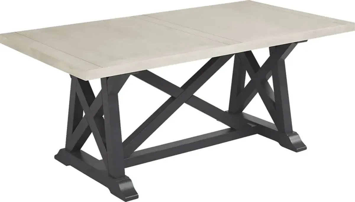 Hilton Head Graphite Trestle Dining Table