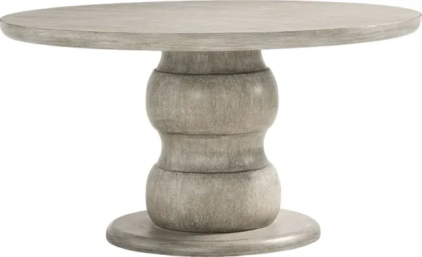 Santa Clarita Light Gray Round Dining Table