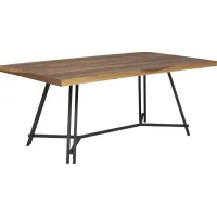 Loft Side Brown Rectangle Dining Table