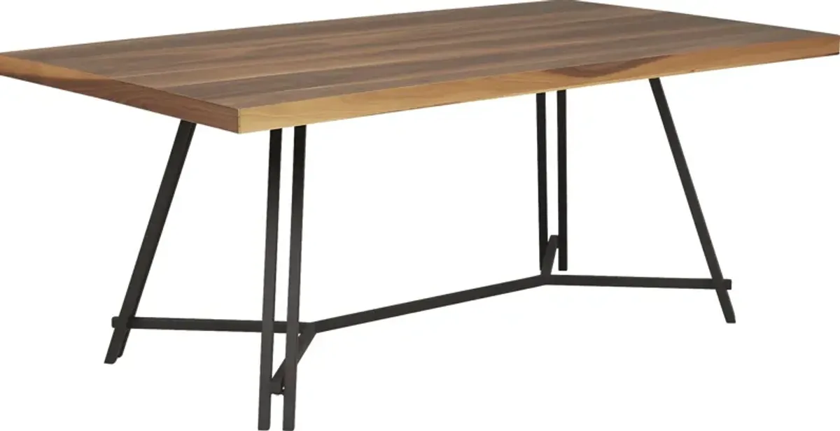 Loft Side Brown Rectangle Dining Table