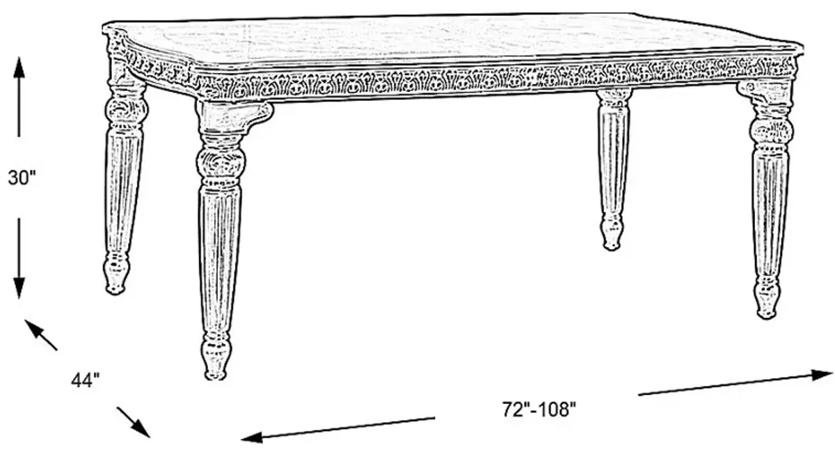 Handly Manor Tobacco Rectangle Dining Table