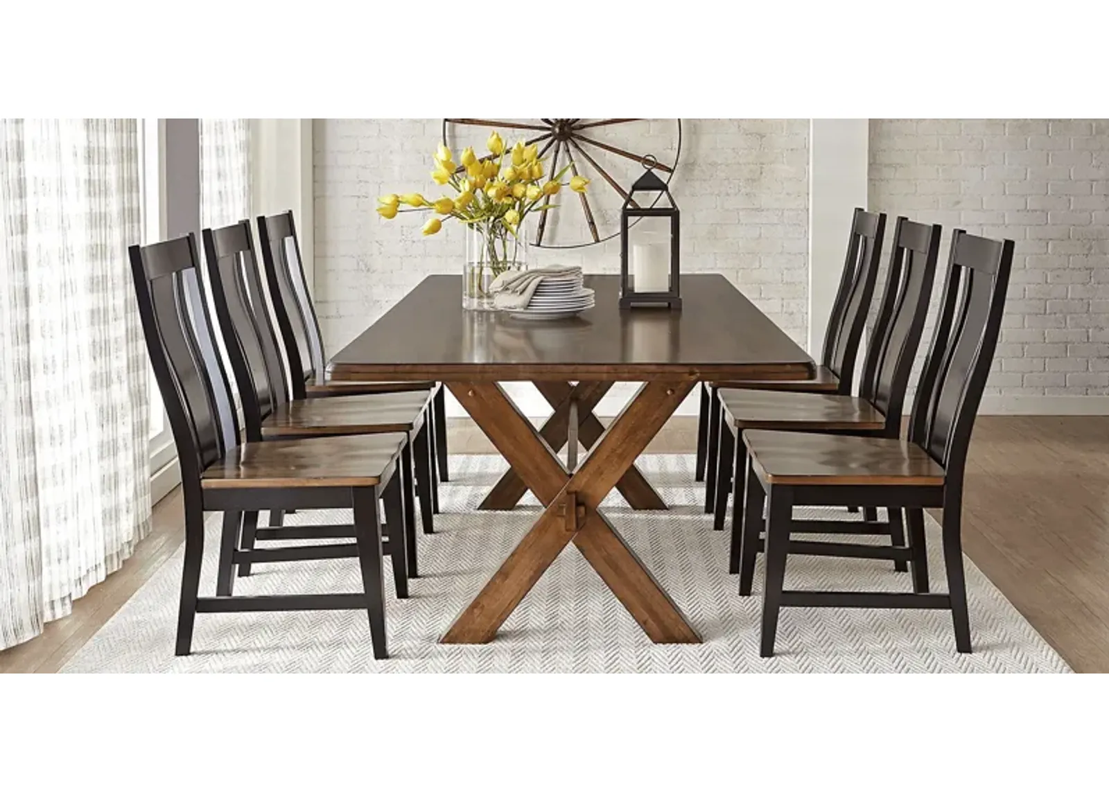 Twin Lakes Brown 5 Pc 72 in. Rectangle Dining Room