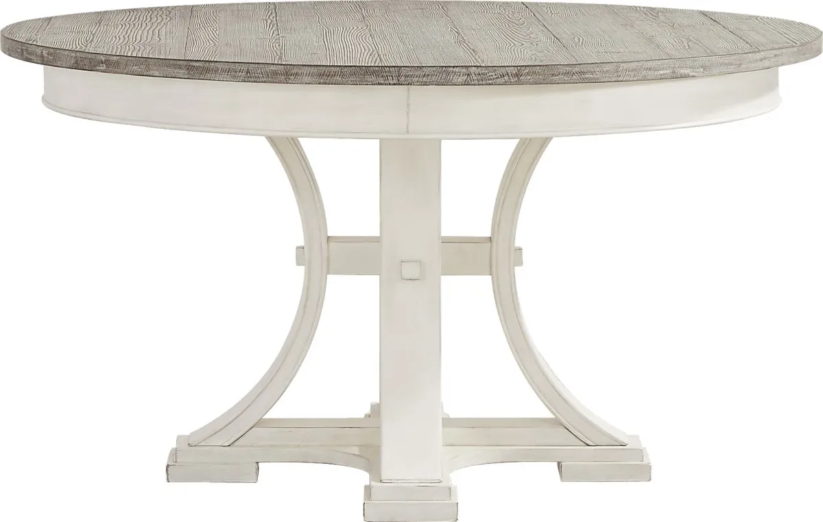 Lainey Cottage White Round Dining Table