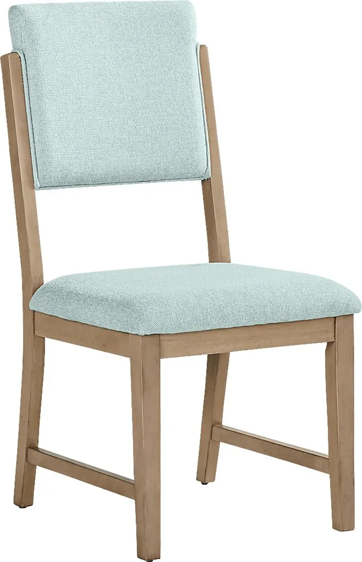 Rosolli Gray 5 Pc Rectangular Dining Room with Blue Upholstered Chairs