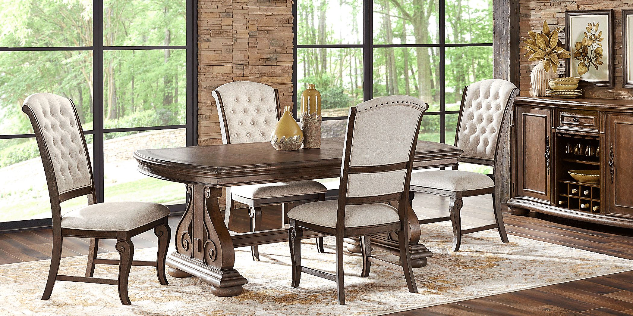 Armitage Brown 5 Pc Dining Room