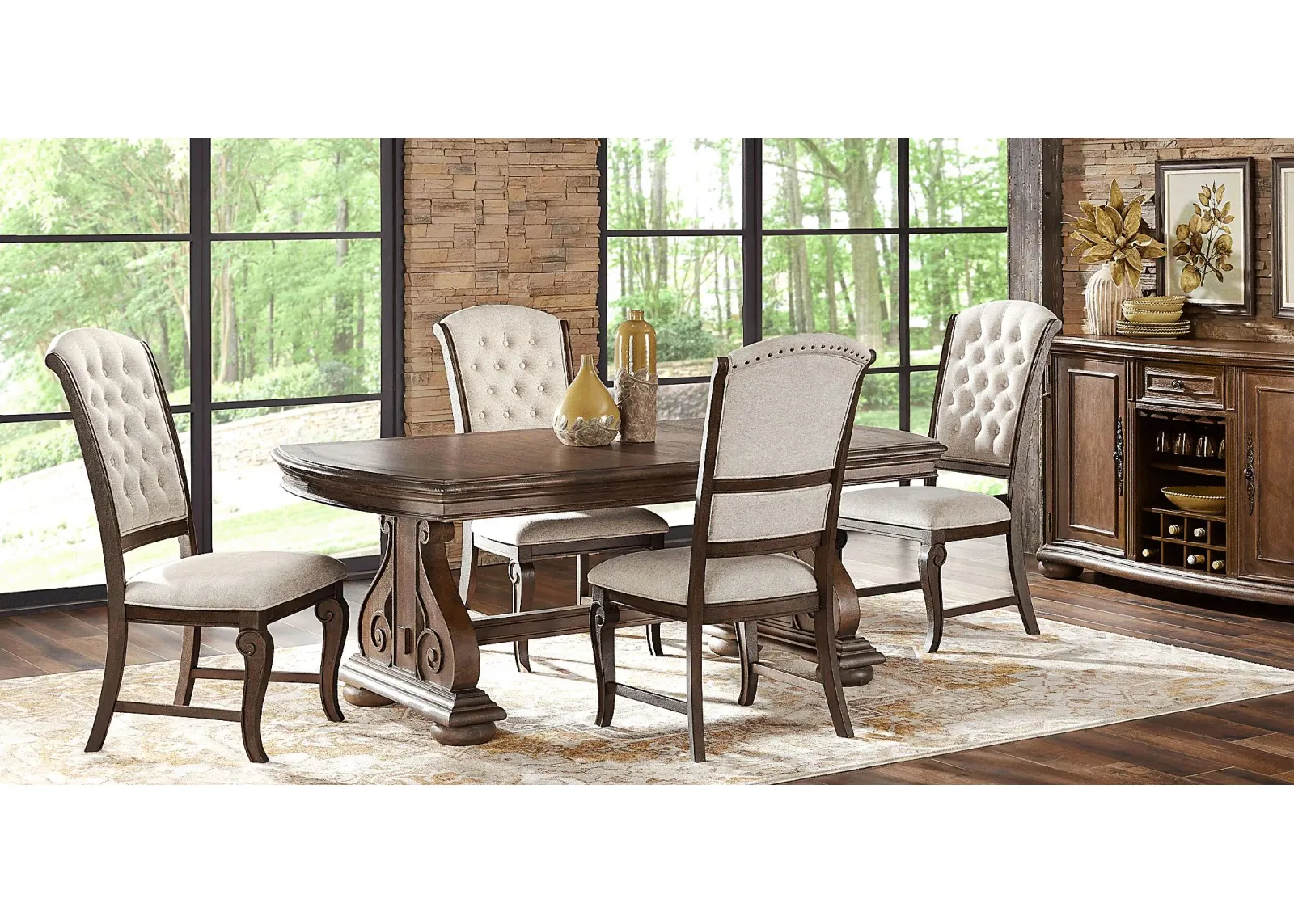 Armitage Brown 5 Pc Dining Room