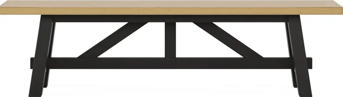 Chastain Park Black 6 Pc Dining Room with Bench