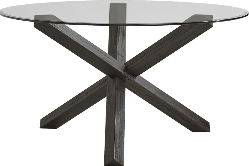 Axia Black 54" Round Dining Table