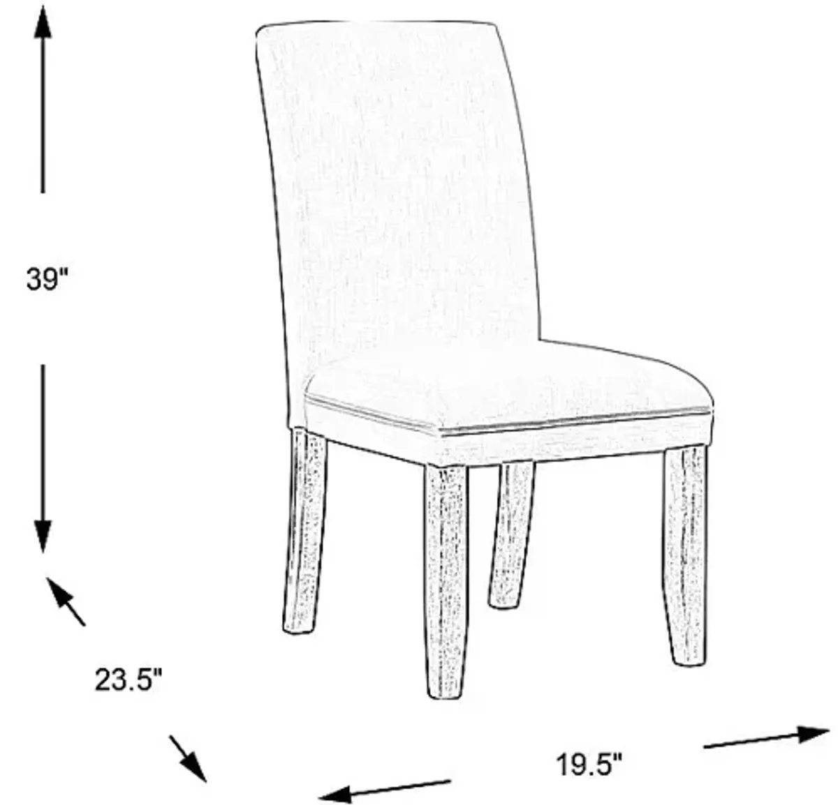 Tulip White Side Chair with Gray Legs