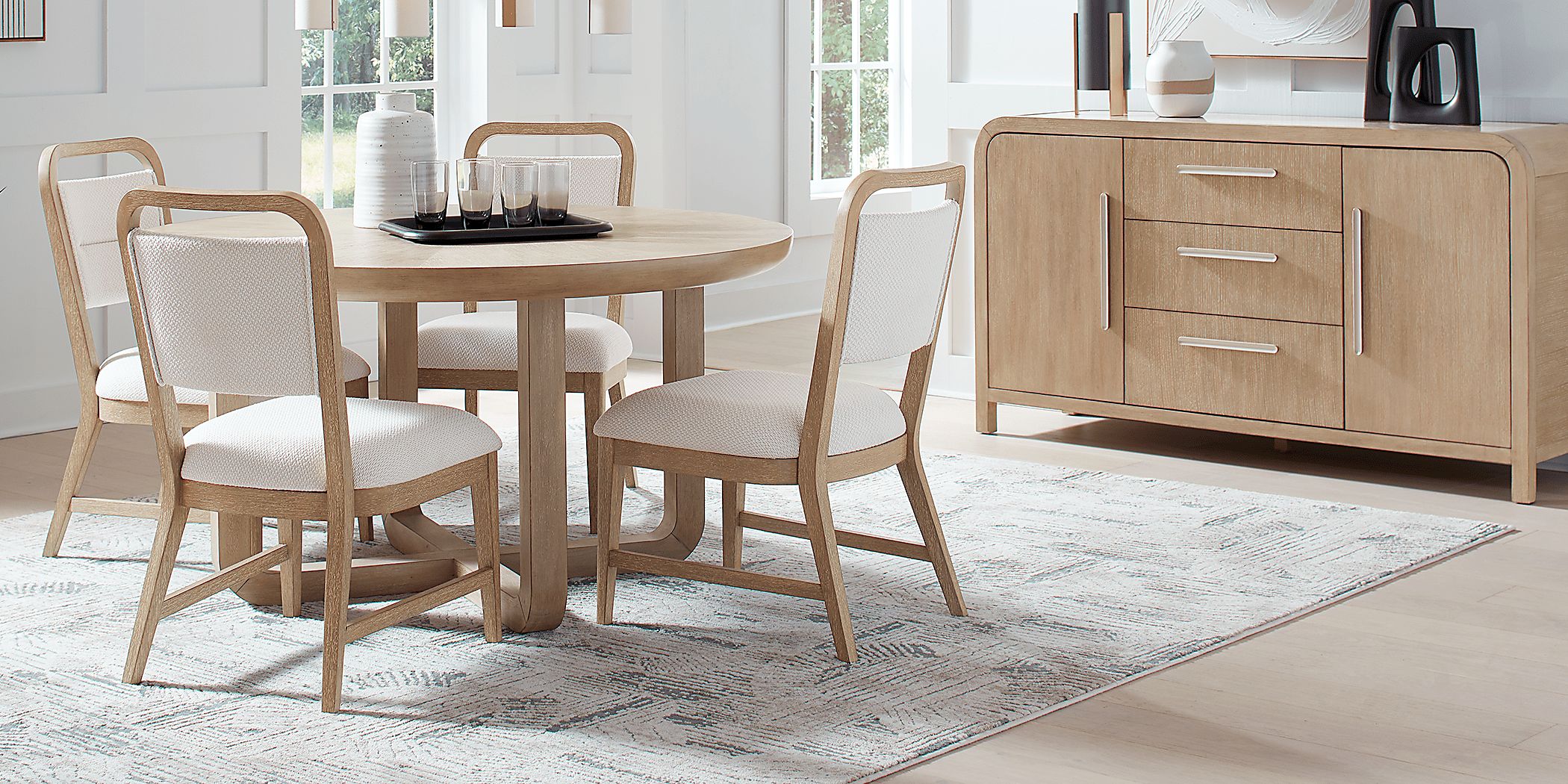 Canyon Sand Round Dining Table