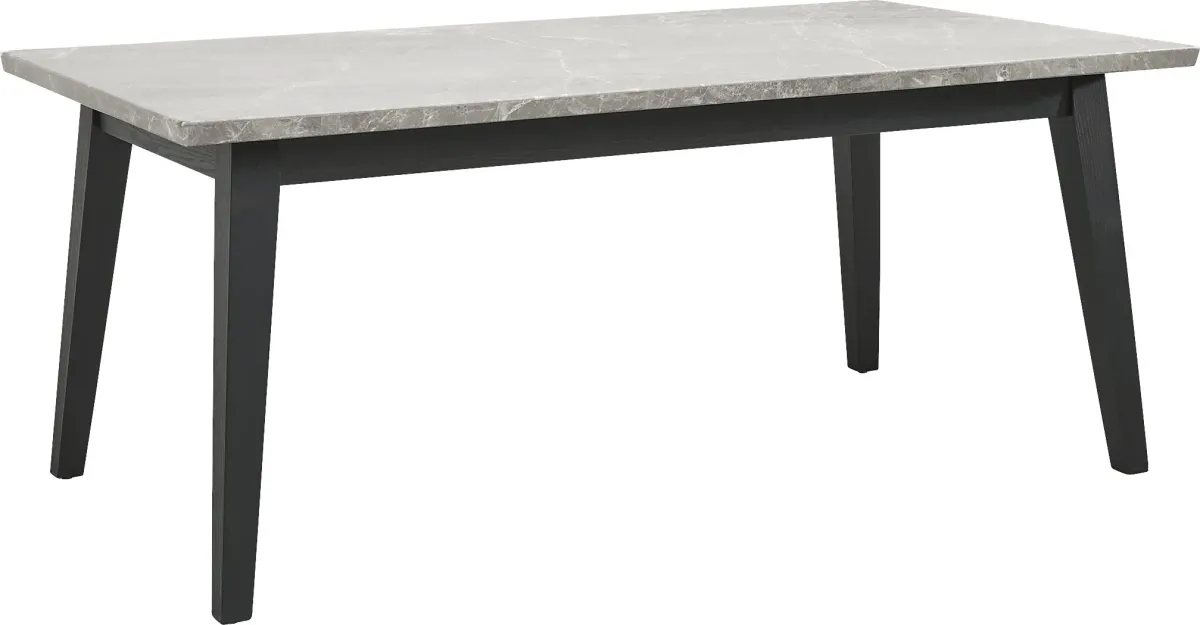 Viola Black 5 Pc Marble Top Dining Room