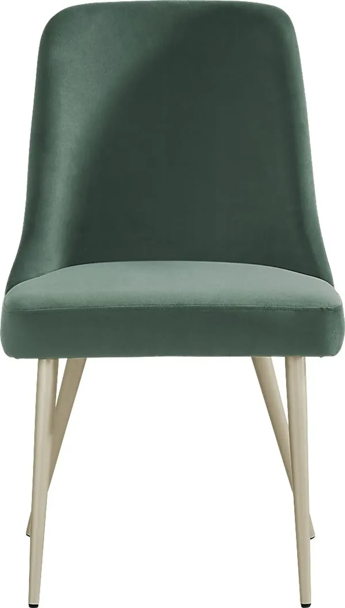 Calisi Brown 5 Pc Round Dining Room with Green Chairs