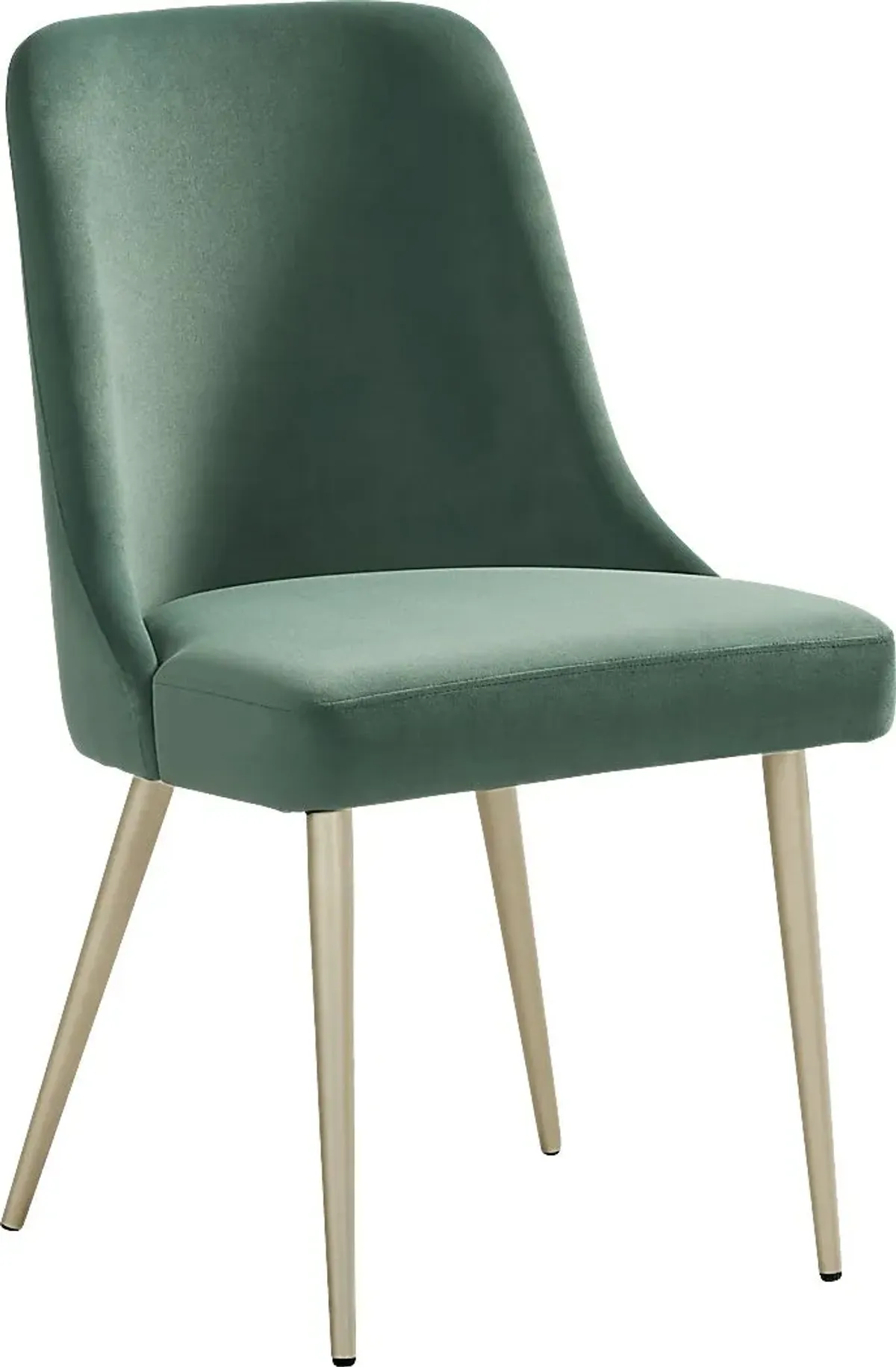 Calisi Brown 5 Pc Round Dining Room with Green Chairs