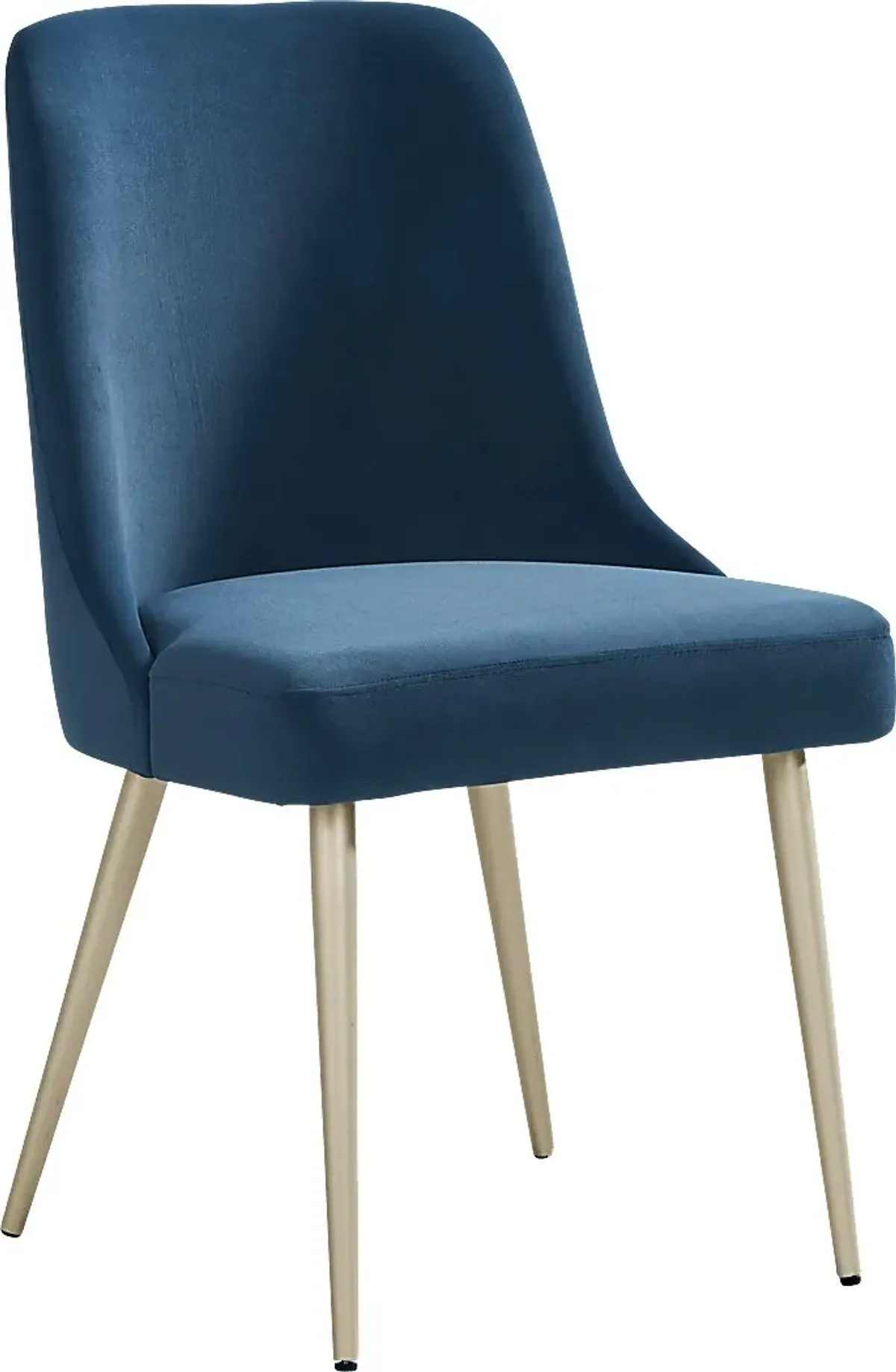 Calisi Brown 5 Pc Round Dining Room with Blue Chairs