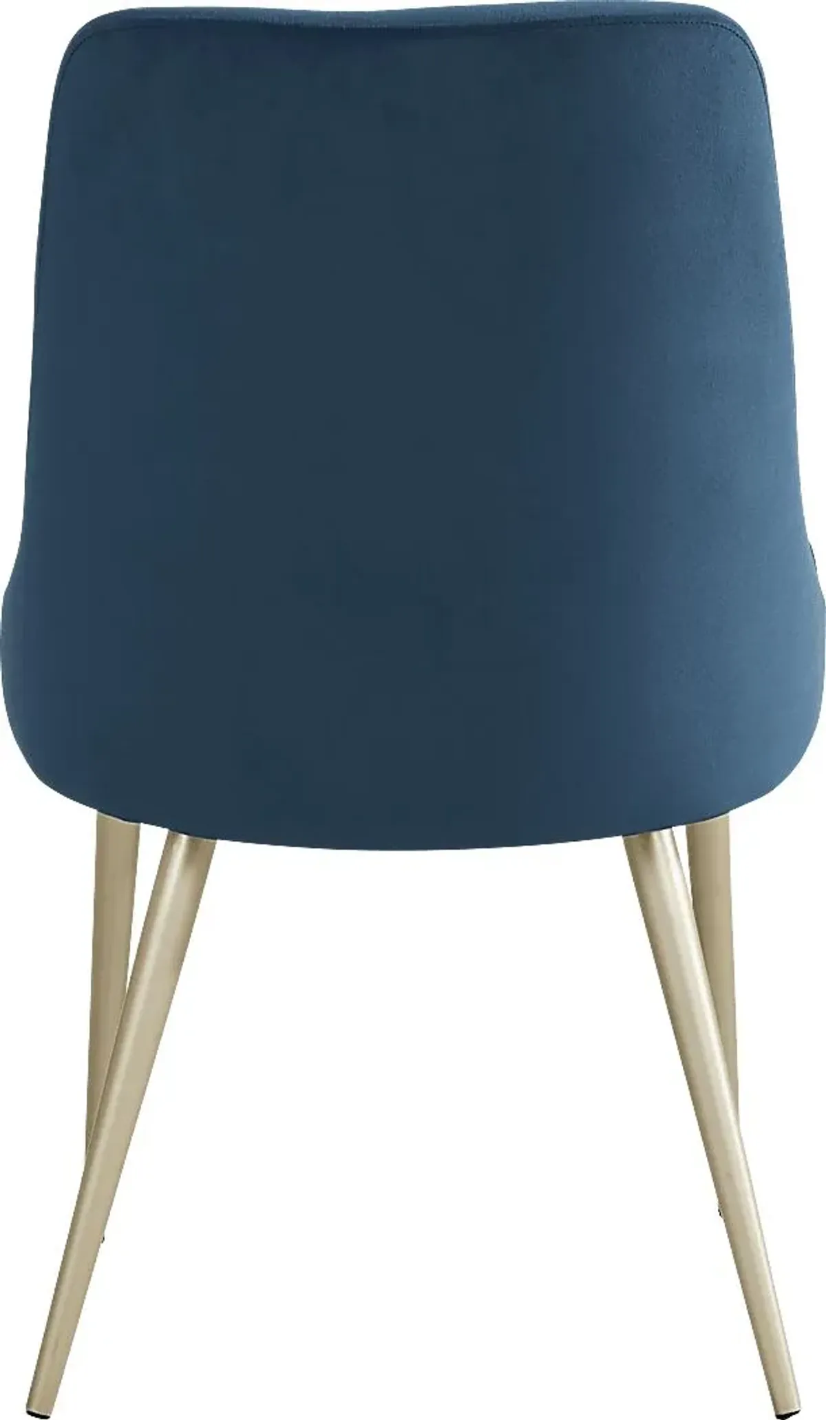 Calisi Brown 5 Pc Round Dining Room with Blue Chairs
