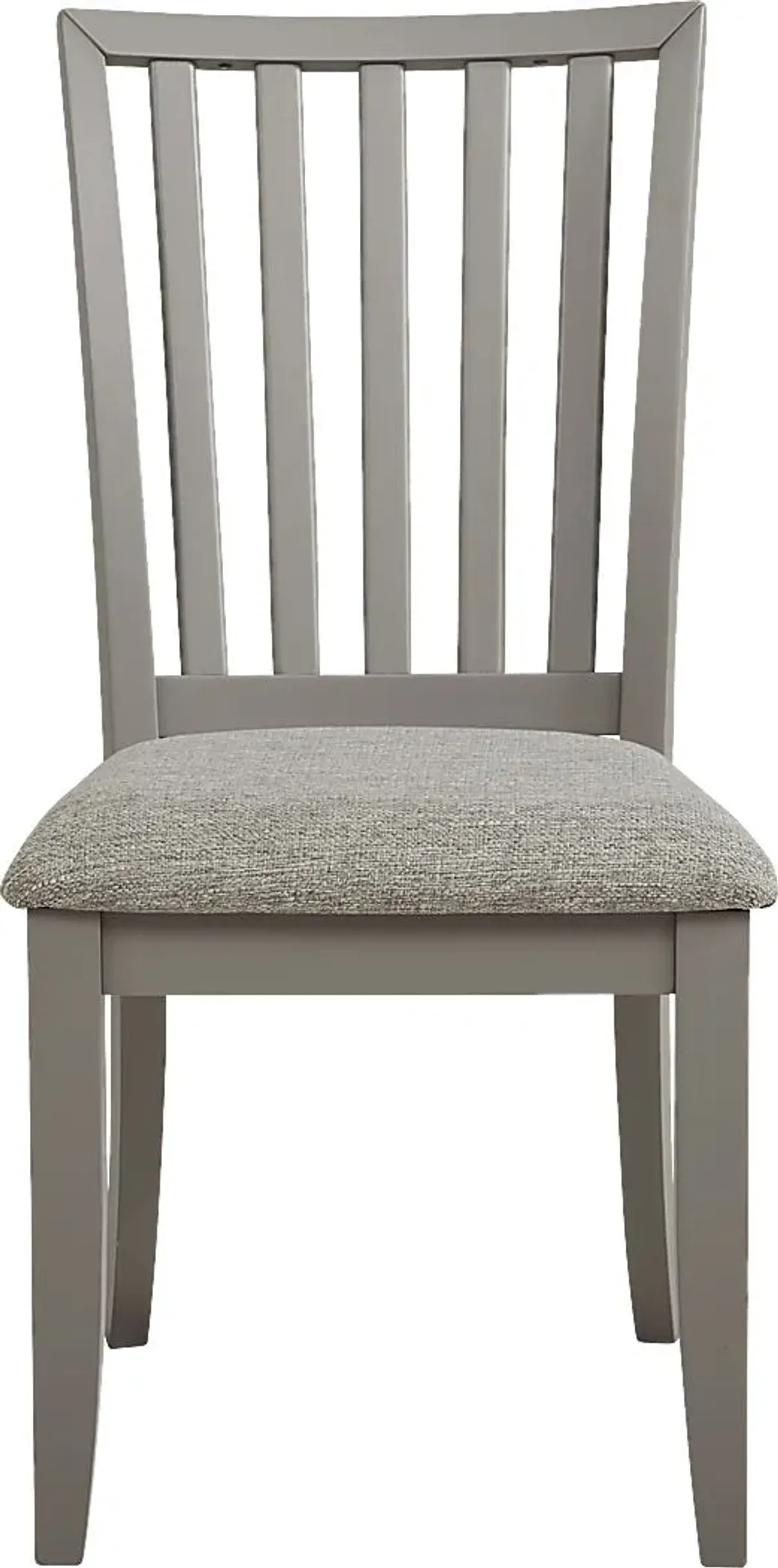 Hilton Head White 5 Pc Trestle Dining Room with Gray Chairs