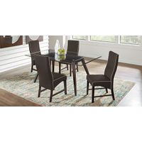 Colonia Hills Espresso 5 Pc 72 in. Rectangle Dining Room with Brown Chairs