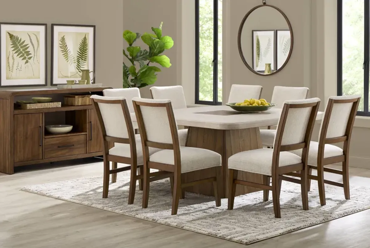 Westham Cream 5 Pc Dining Room with Upholstered Chairs