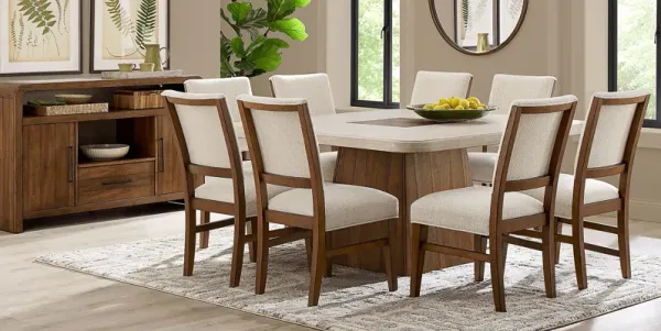 Westham Cream 5 Pc Dining Room with Upholstered Chairs