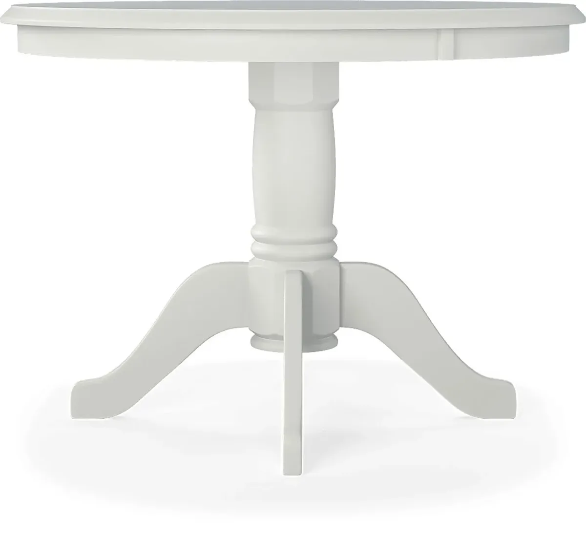 Brynwood White 5 Pc Round Dining Set with Green Chairs