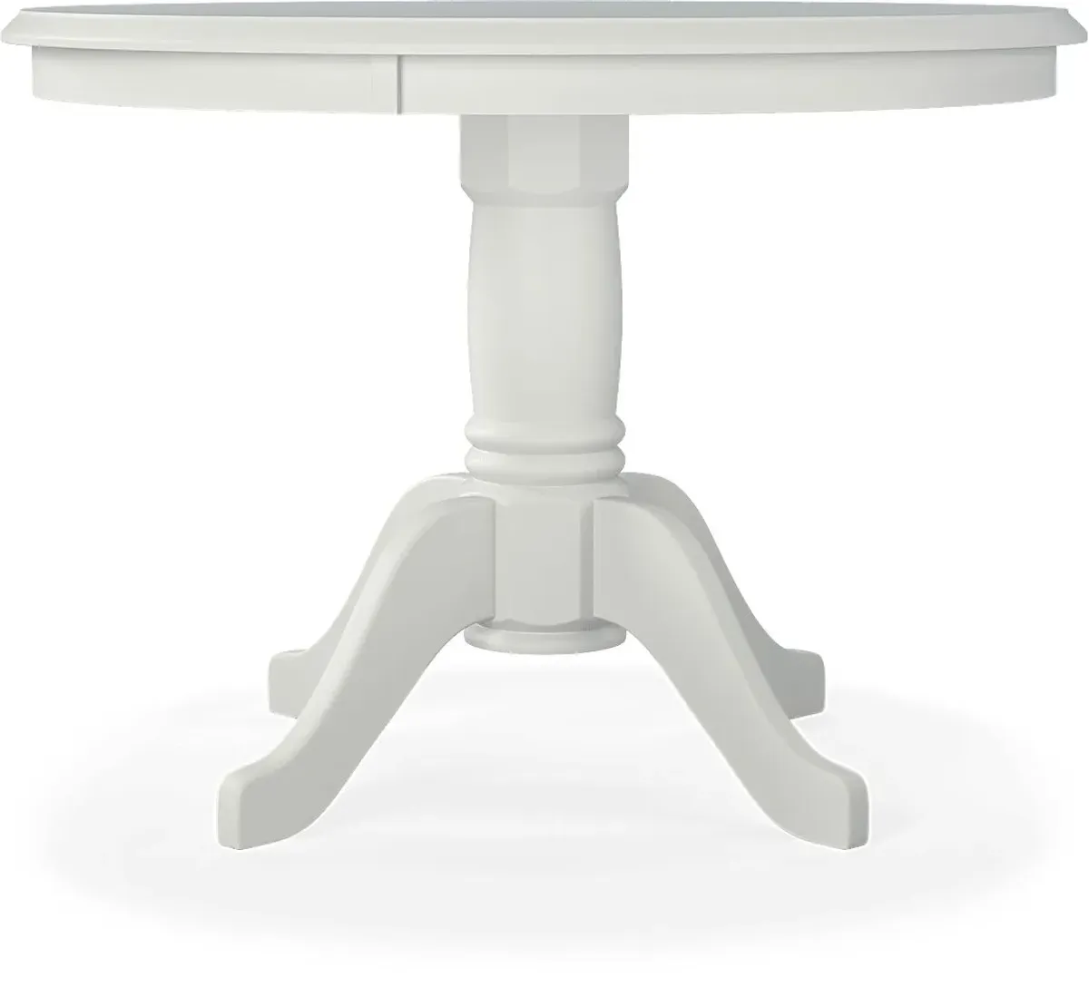 Brynwood White 5 Pc Round Dining Set with Green Chairs