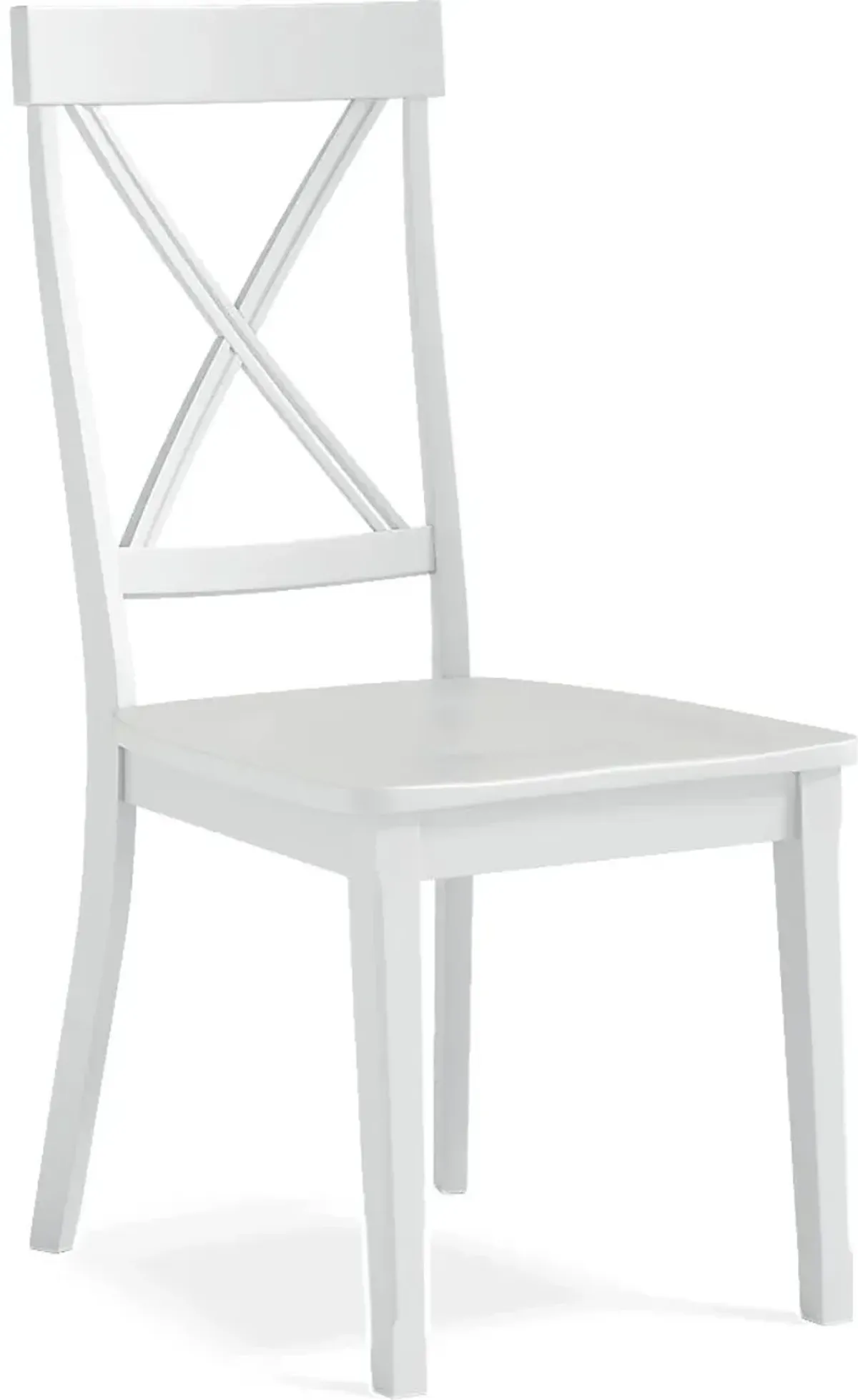 Brynwood White 5 Pc Round Dining Set with White Chairs