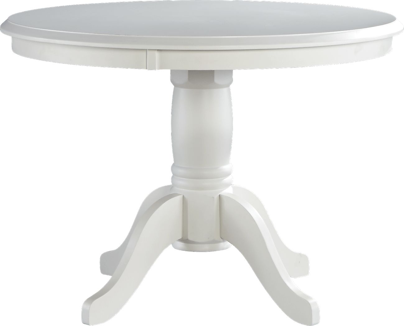 Brynwood White 5 Pc Round Dining Set with White Chairs