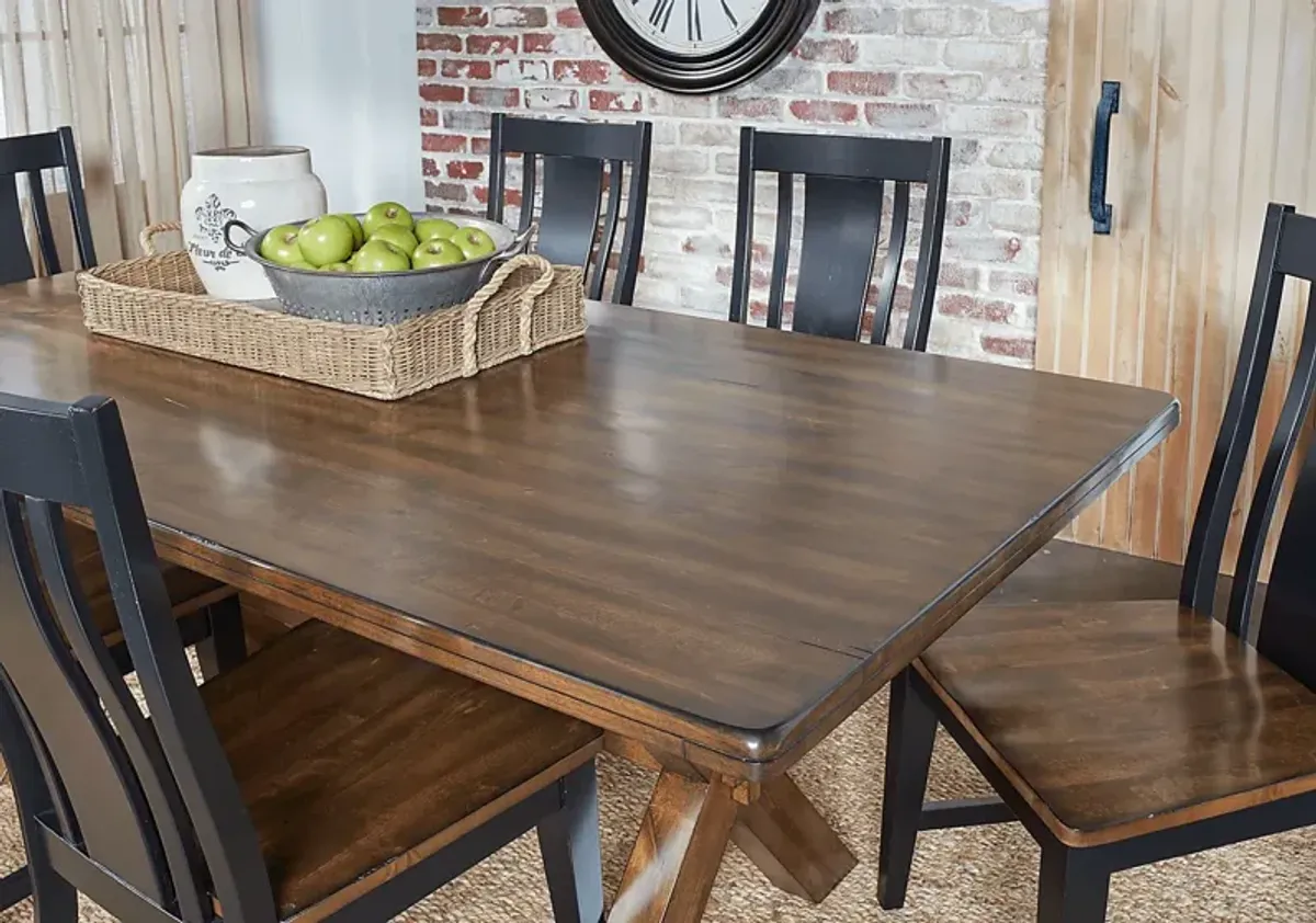 Twin Lakes Brown 84 in. Rectangle Table