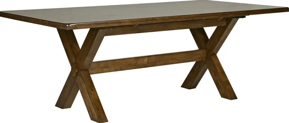 Twin Lakes Brown 84 in. Rectangle Table