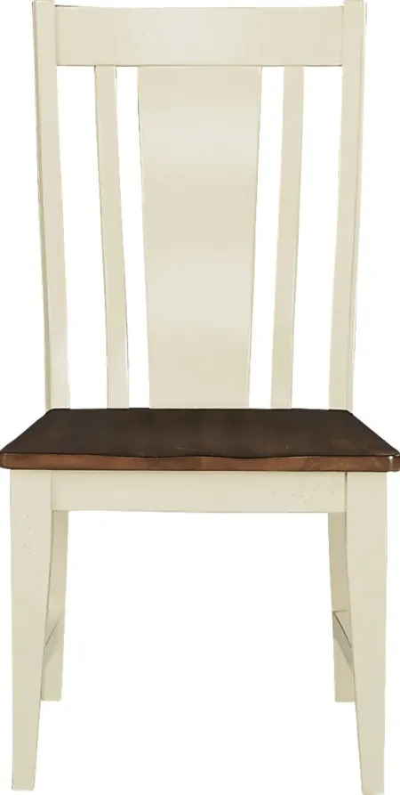 Twin Lakes Off-White Splat Back Side Chair