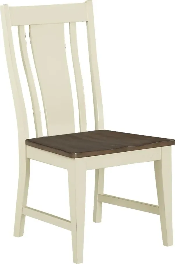 Twin Lakes Off-White Splat Back Side Chair