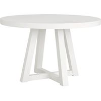 Acadia Hills White Round Dining Table