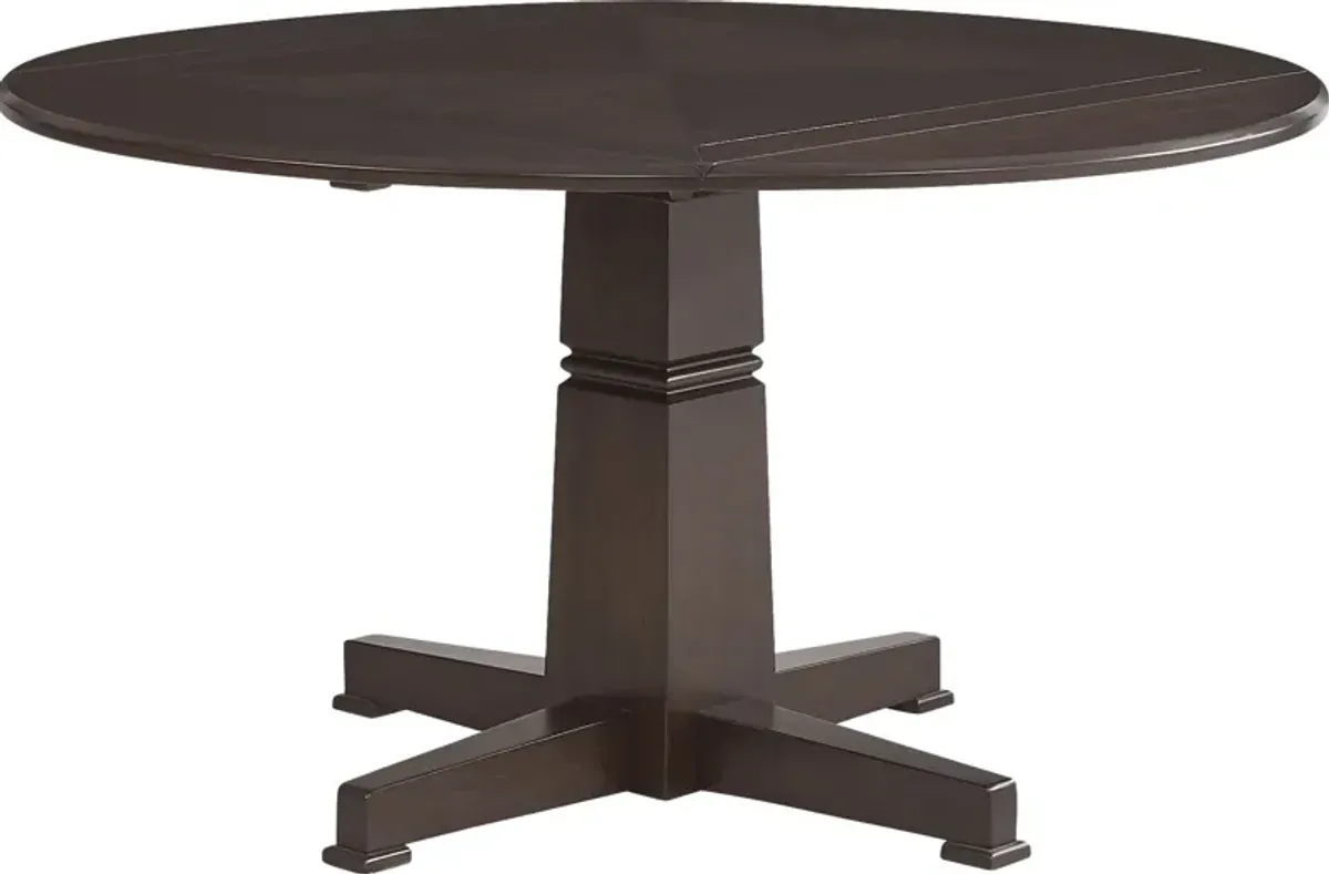 Winslow Brown Cherry Round Dining Table