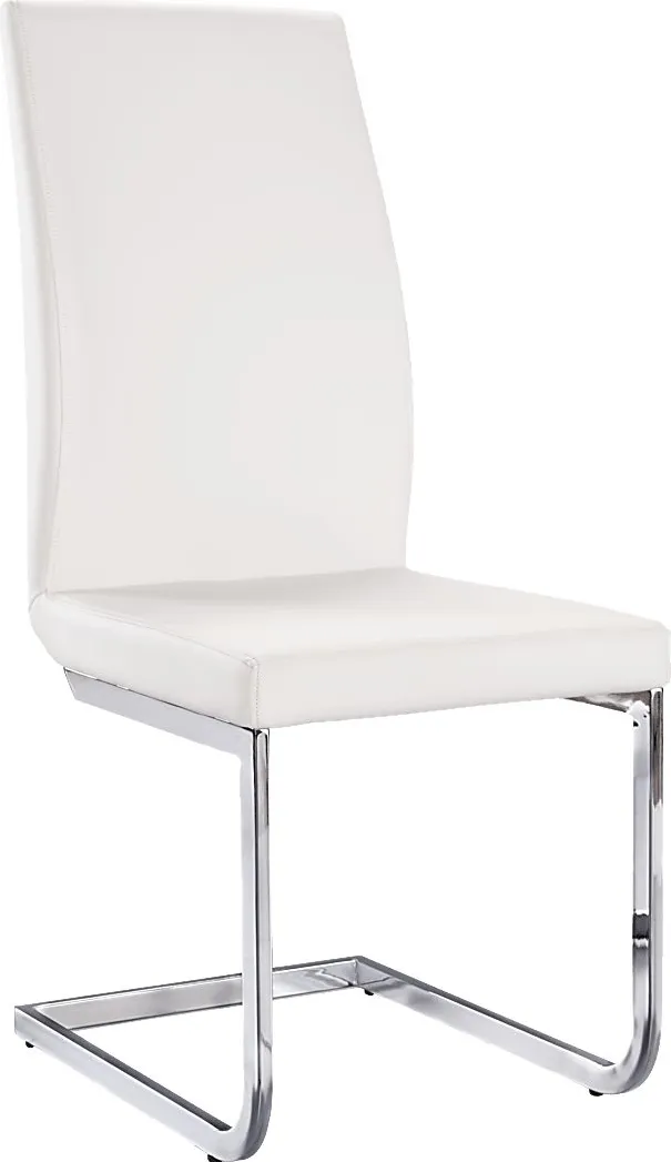 Tria White Side Chair