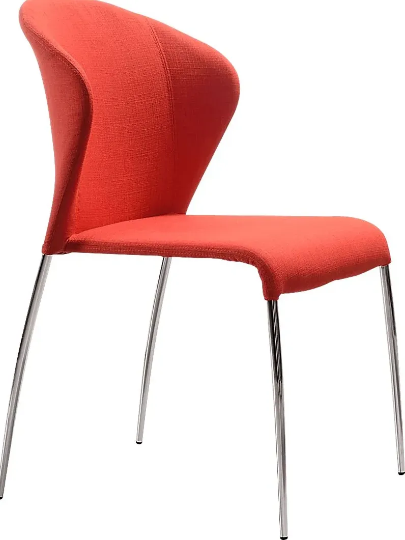 Oulu Tangerine Dining Chairs (Set of 4)