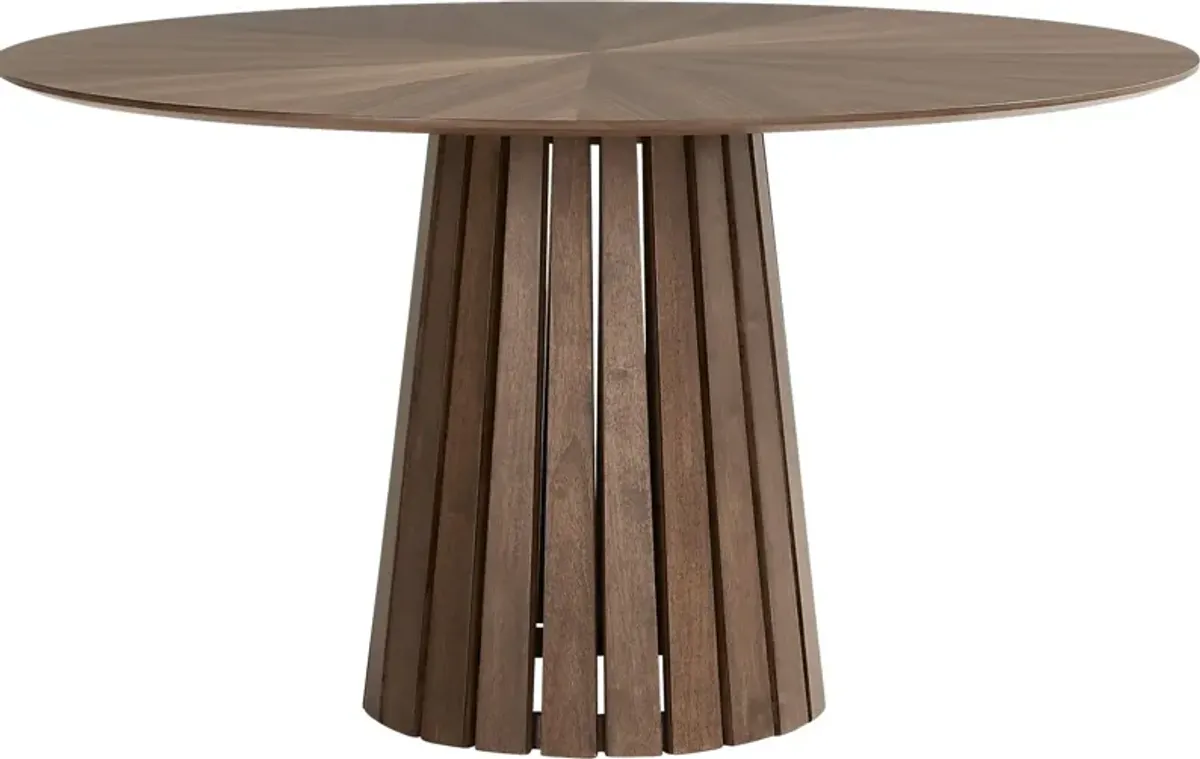 Madrid Walnut Round Dining Table