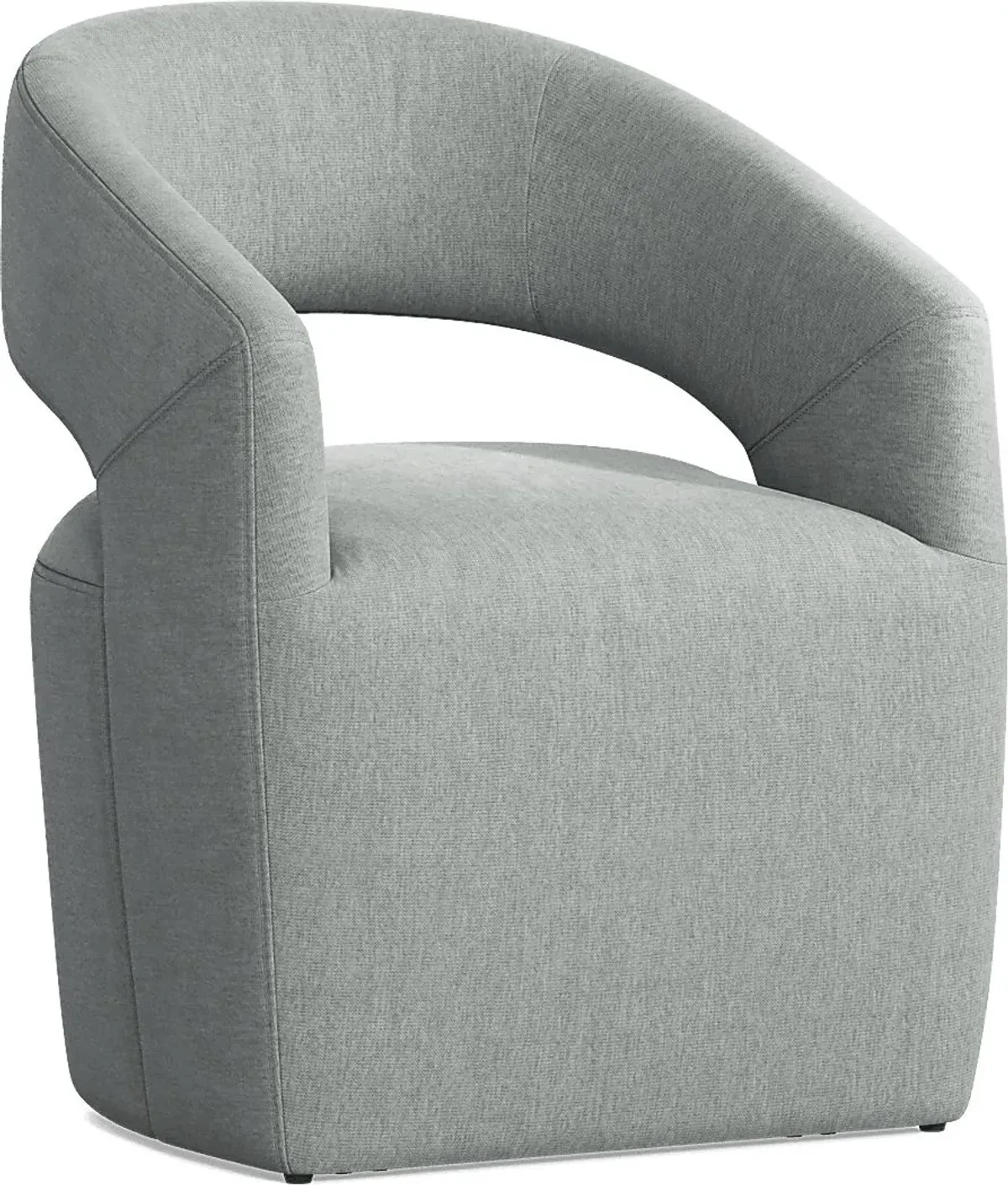 Kendall Natural 5 Pc 59" Round Dining Room with Gray Cascade Park Arm Chairs