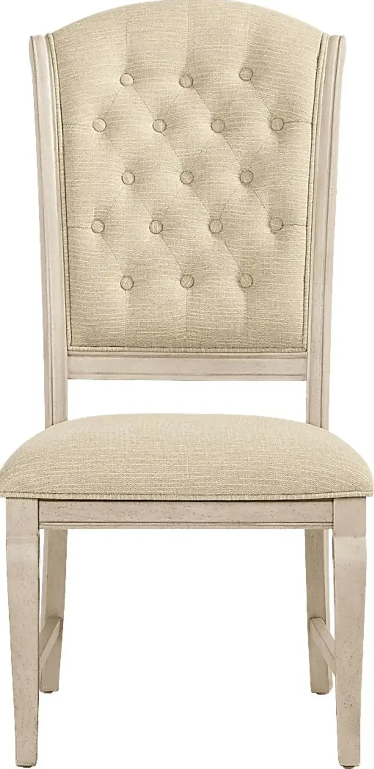 Armitage Cream Side Chair with White Legs