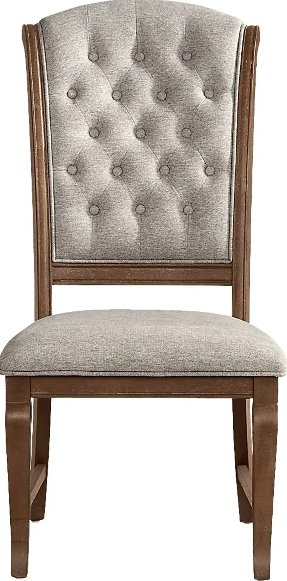 Armitage Cream Side Chair with Brown Legs