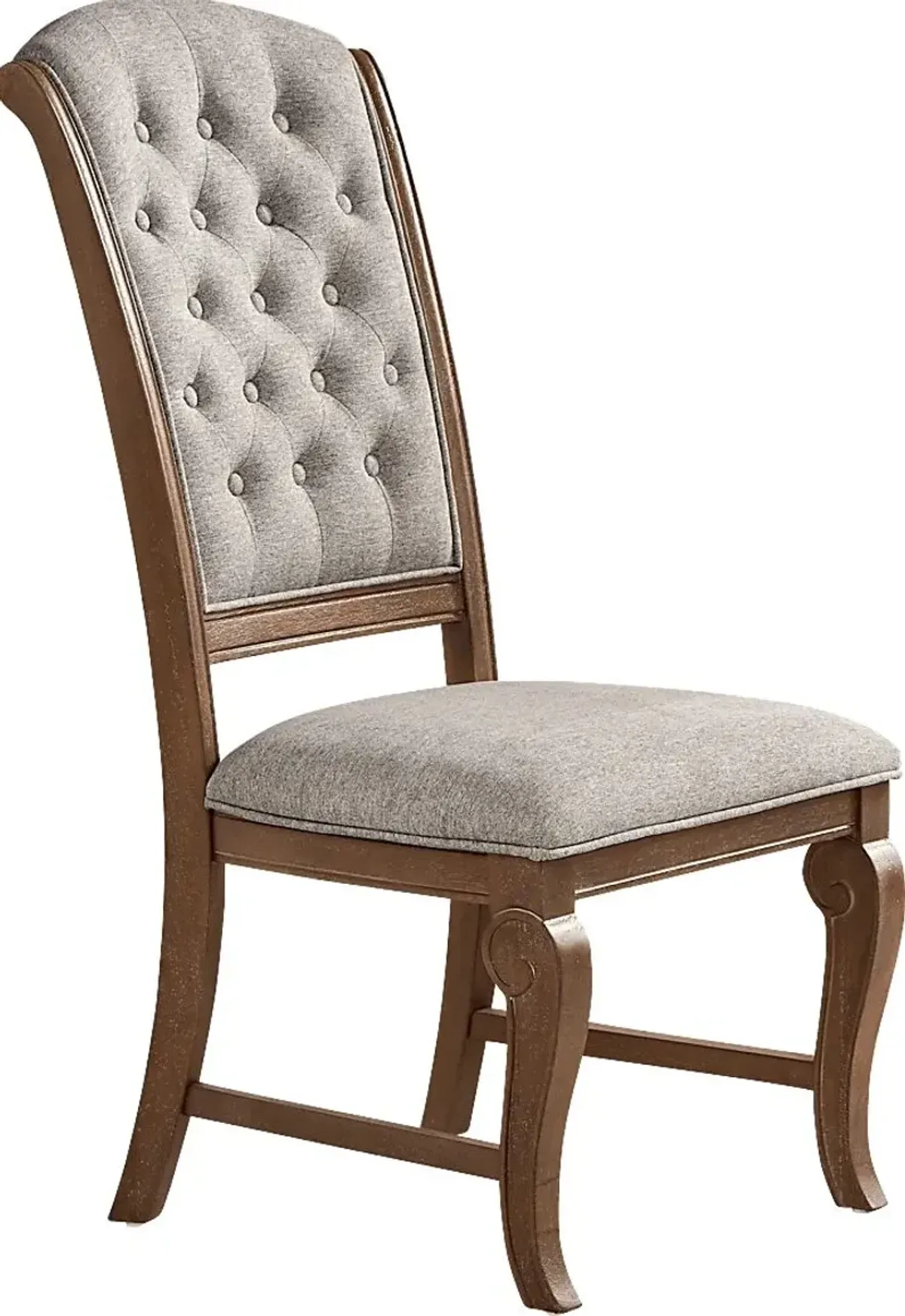 Armitage Cream Side Chair with Brown Legs