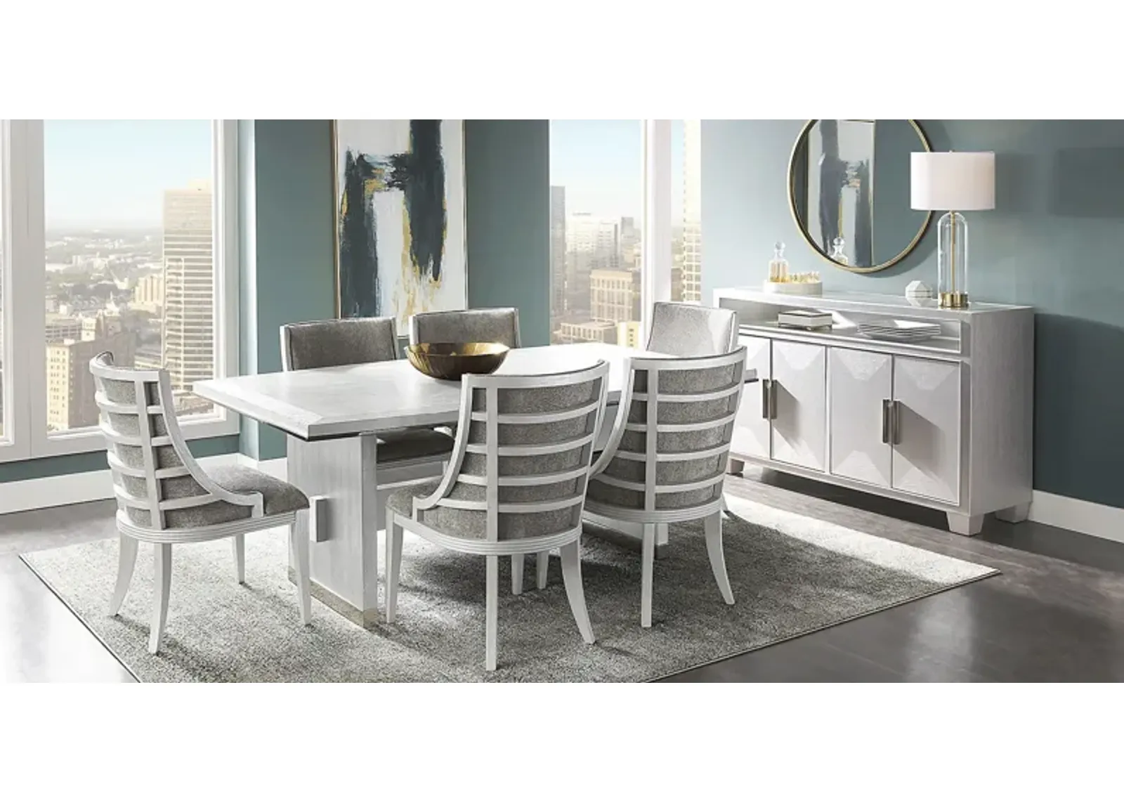 Taylor Trace White 5 Pc Rectangle Dining Room