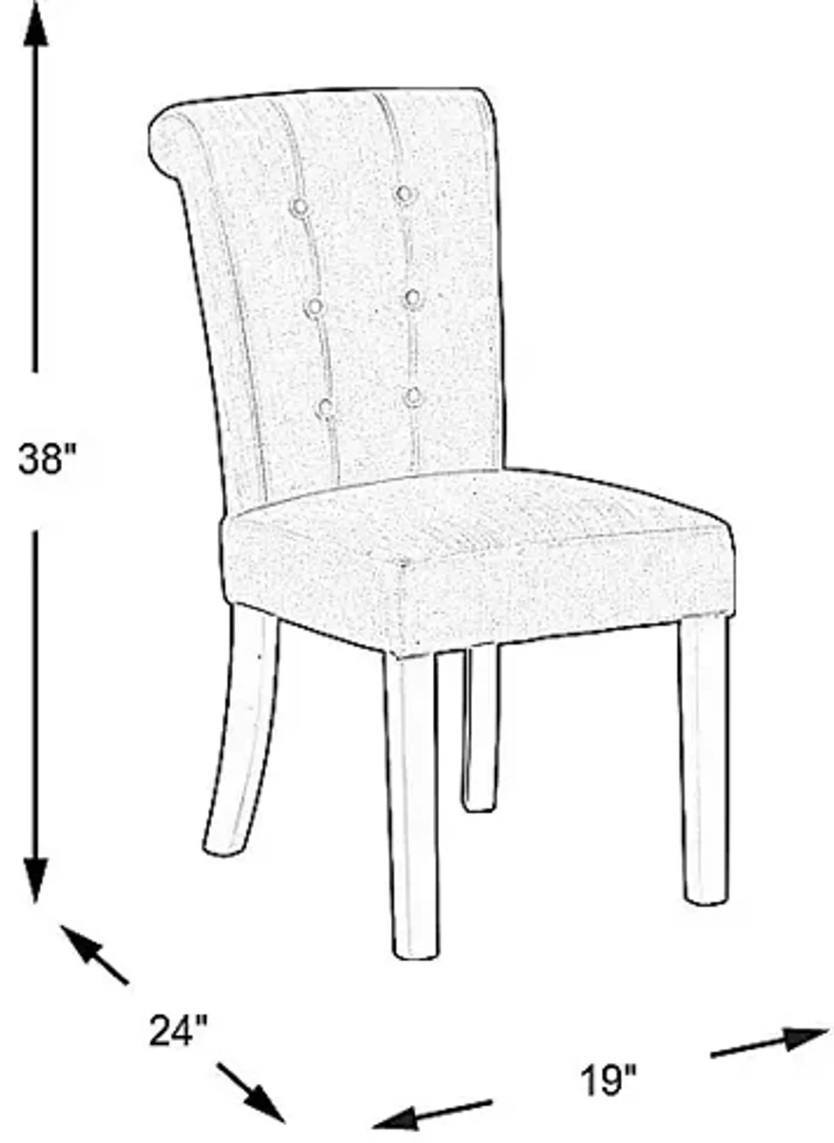 Georgiana White Side Chair