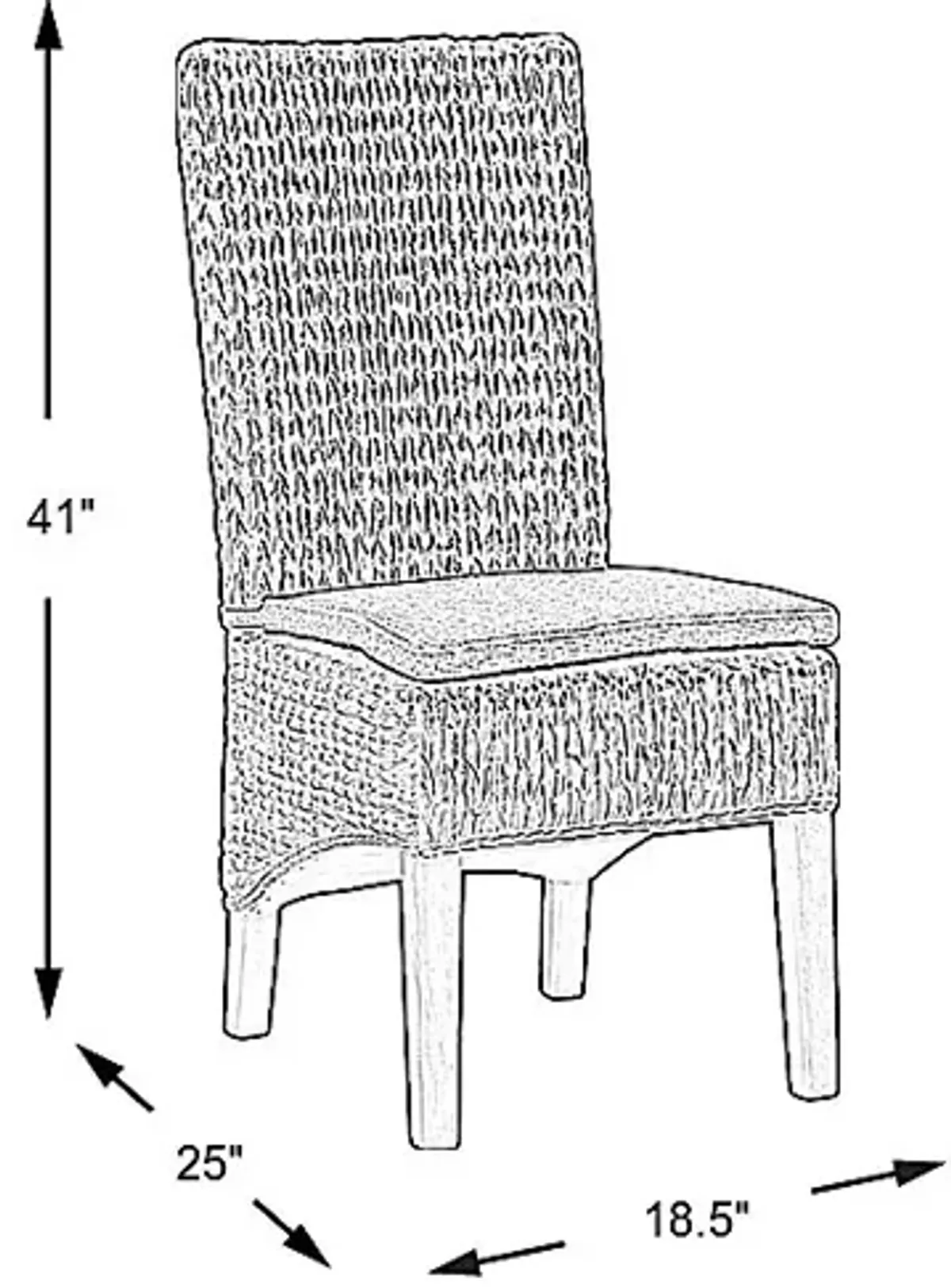 Ocean Bluffs Gray Side Chair