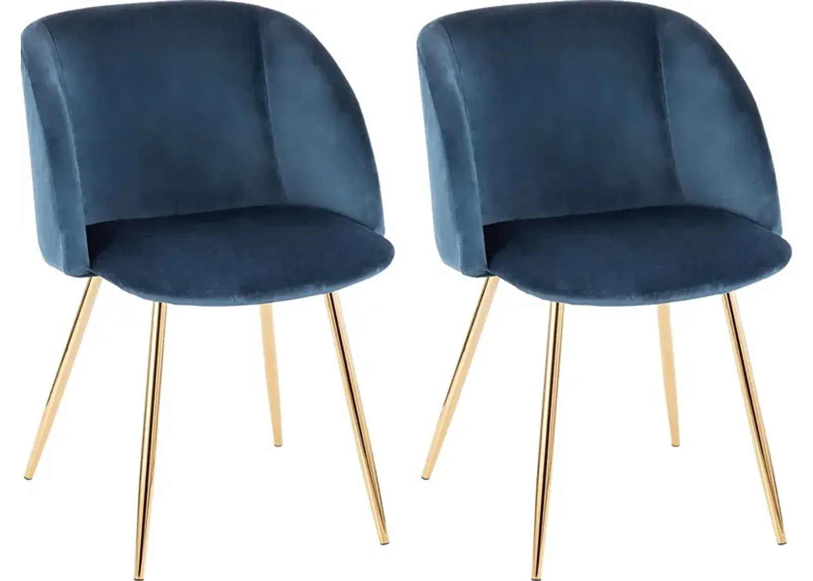 Fulham Blue Dining Chair, Set of 2