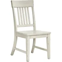 Wicklow Hills White Slat Back Chair